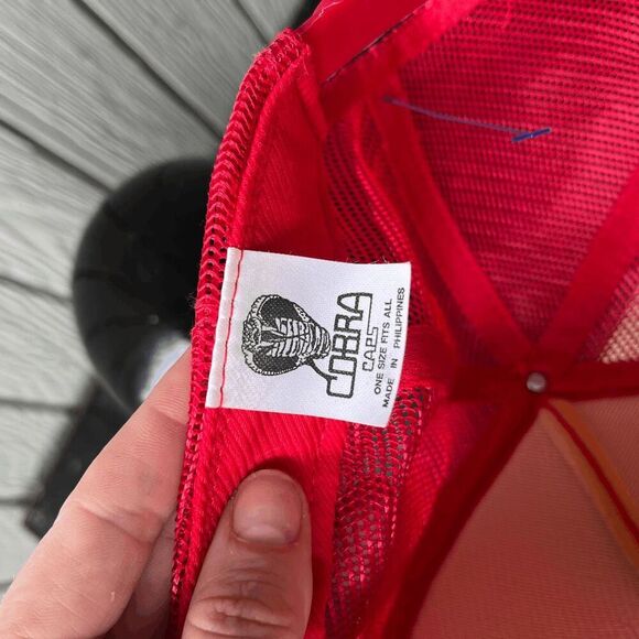 Deadstock Braun Ranch Rope Trucker Hat Cobra Caps Snapback Hunting Deer Vintage - Picture 3 of 8